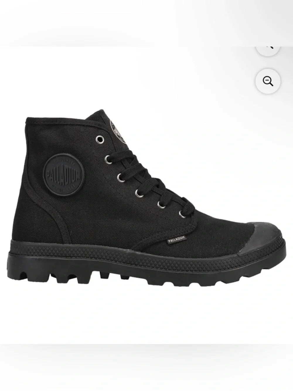 NEW PALLADIUM MENS CANVAS PAMPA HI BOOT BLACK SIZE 7.5 - Picture 1 of 15